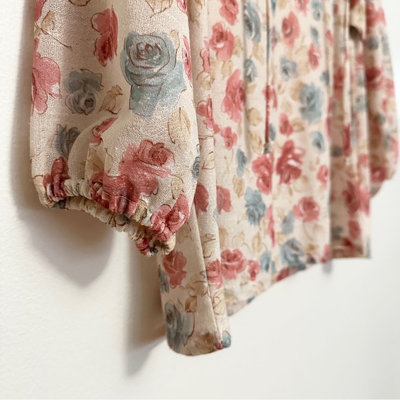 Vintage Floral Blouse Size Medium - Picture 3 of 7